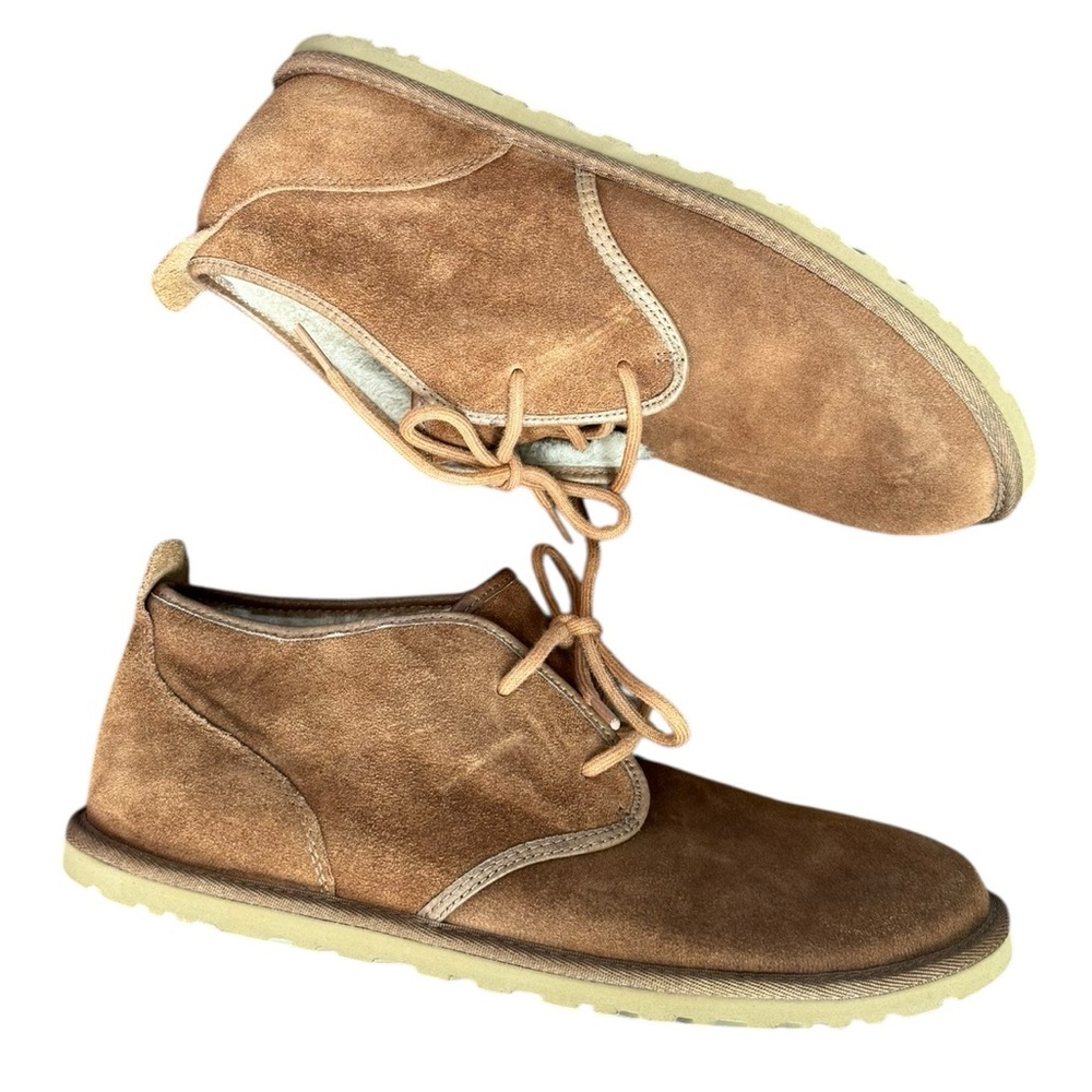 Men's UGG Maksim Chukka Boots Brown Suede Shearling Size 10